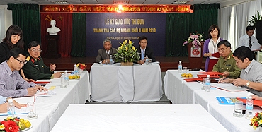 Thanh tra các Bộ, ngành khối nội chính, kinh tế tổng hợp ký giao ước thi đua
